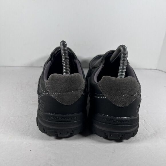 Skechers Braver Rayland Slip On Black Moc Toe Loafers Shoes Men's Size 7.5 - Picture 4 of 8